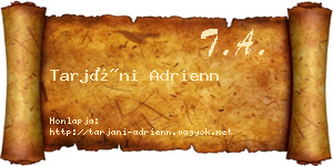 Tarjáni Adrienn névjegykártya